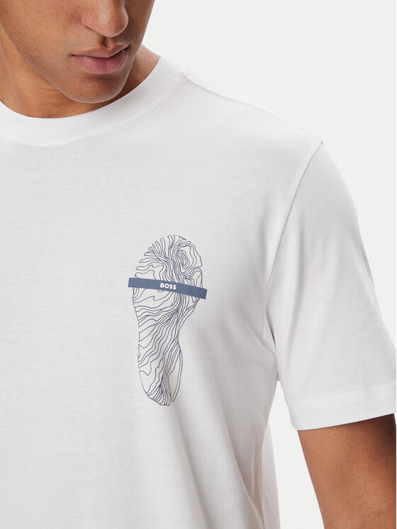 BOSS BOSS T-Shirt 50571291 Biały Regular Fit