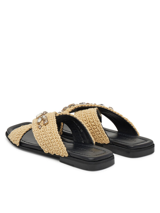 Inuikii Inuikii Klapki Woven Strap Stones 70104-367 705 Beżowy