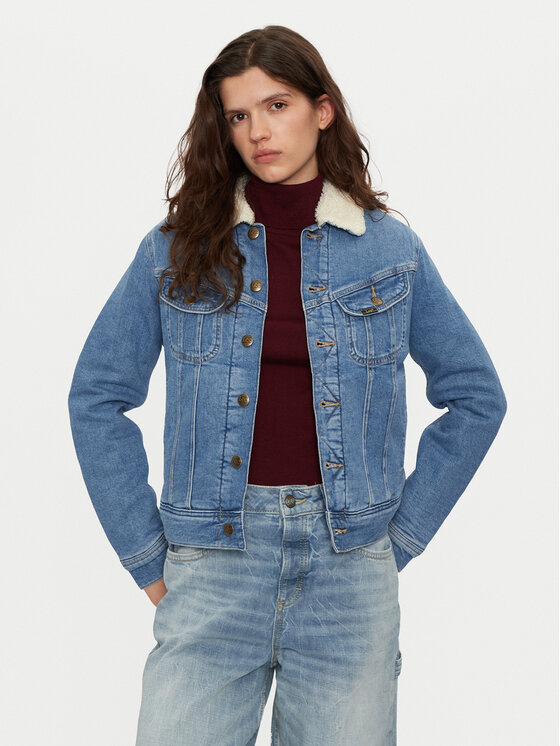 Lee Lee Átmeneti kabát Rider 112355437 Kék Regular Fit