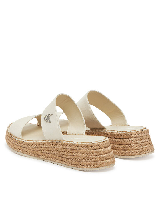 Calvin Klein Jeans Calvin Klein Jeans Espadrilles Sporty Rope Mg Lth Webbing YW0YW01704 Bézs