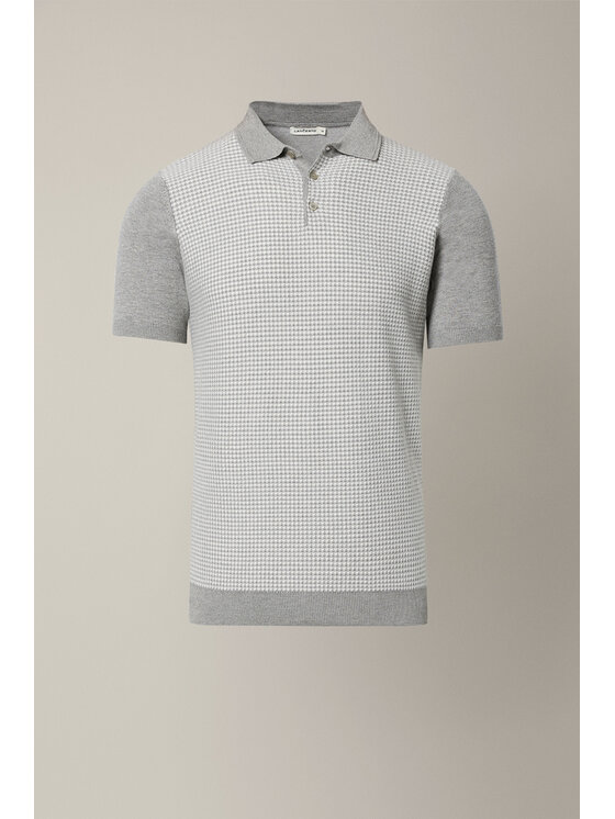 Lancerto Lancerto Polo Claudio PO073126000002 Szary Regular Fit