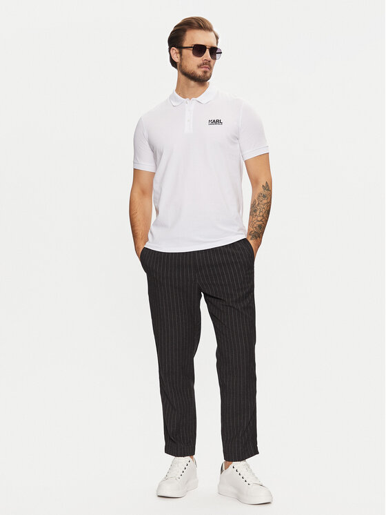 KARL LAGERFELD KARL LAGERFELD Polokošeľa 745088 551235 Biela Regular Fit