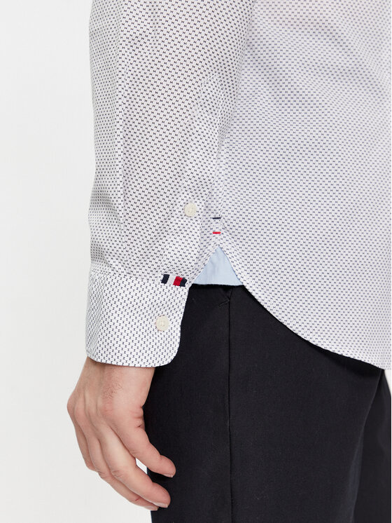 Tommy Hilfiger Tommy Hilfiger Πουκάμισο MW0MW33762 Λευκό Regular Fit