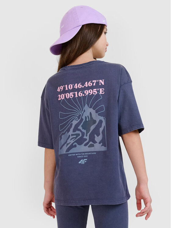 4F 4F T-Shirt 4FJWSS25TTSHF1853-22S Czarny Oversize