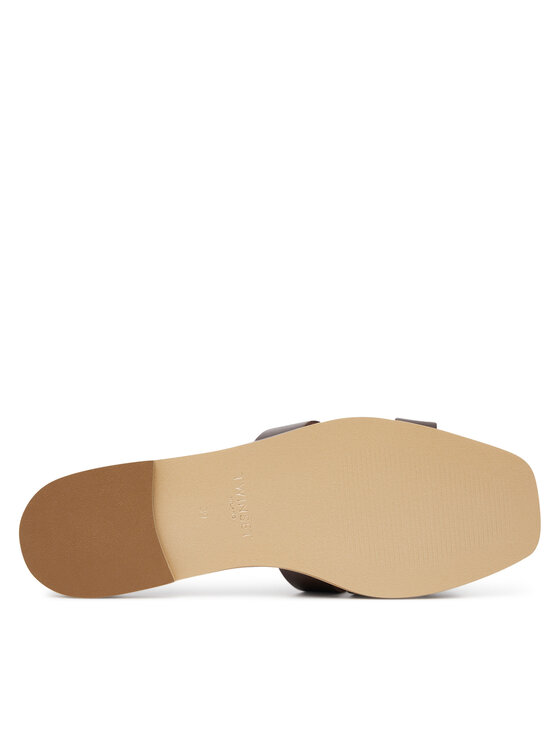 TWINSET TWINSET Klapki 251TGT090 Brązowy