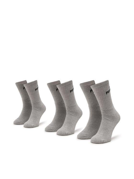 Puma Súprava 3 párov vysokých dámskych ponožiek 90793403 r.39/42 Sivá