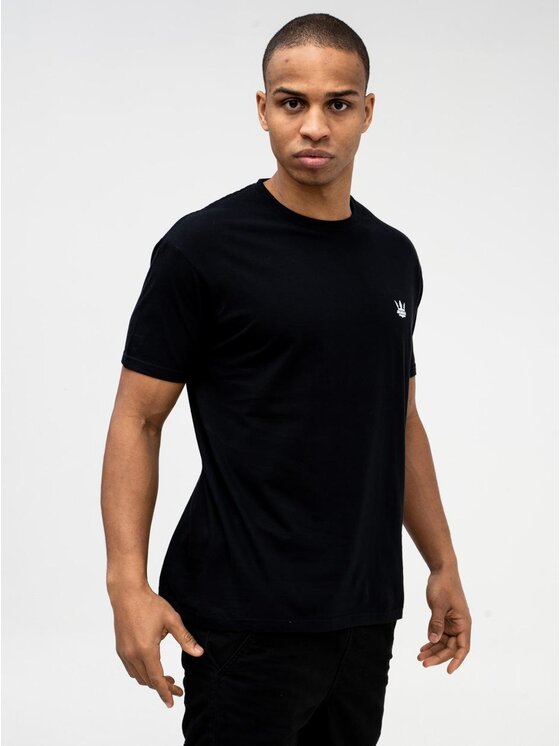 Jigga Wear Jigga Wear T-Shirt Koszulka Z Krótkim Rękawem Jigga Wear Mini Crown Czarna M Czarny Regular Fit