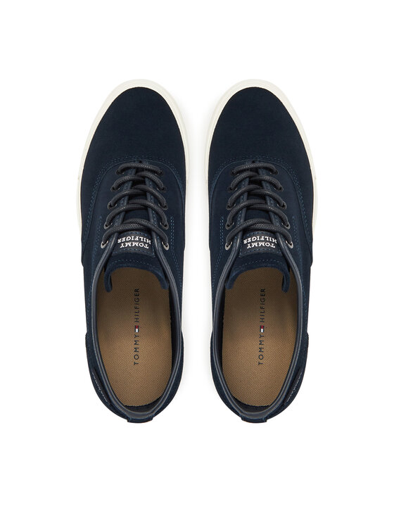 Tommy Hilfiger Tommy Hilfiger Tenisice Hi Vulc Low Oxford Suede FM0FM05401 Tamnoplava