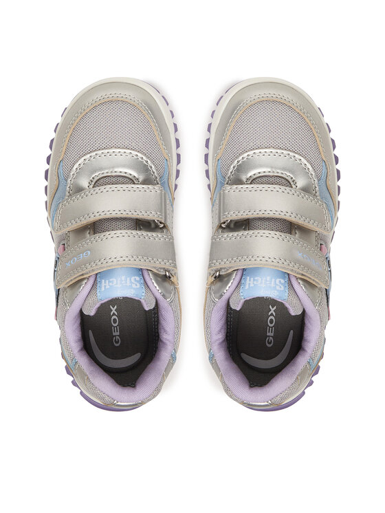 Geox Geox Sneakers B Lightyloo Girl B6561C 0AJAS C1316 Argintiu