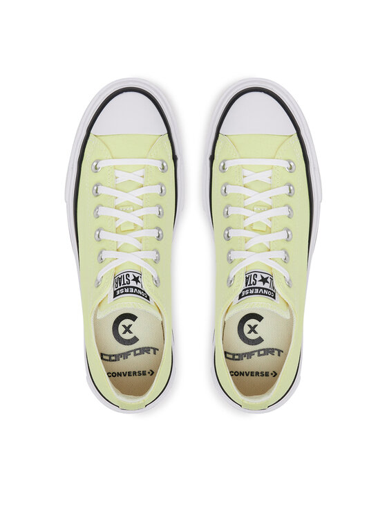 Converse Converse Trampki Chuck Taylor All Star Lift Double Stack Platform A16283C Żółty