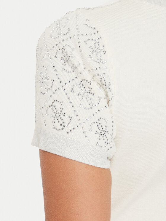 Guess Guess Kootud kleit Paige W4YK28 Z3FN0 Ekrüüvärv Slim Fit