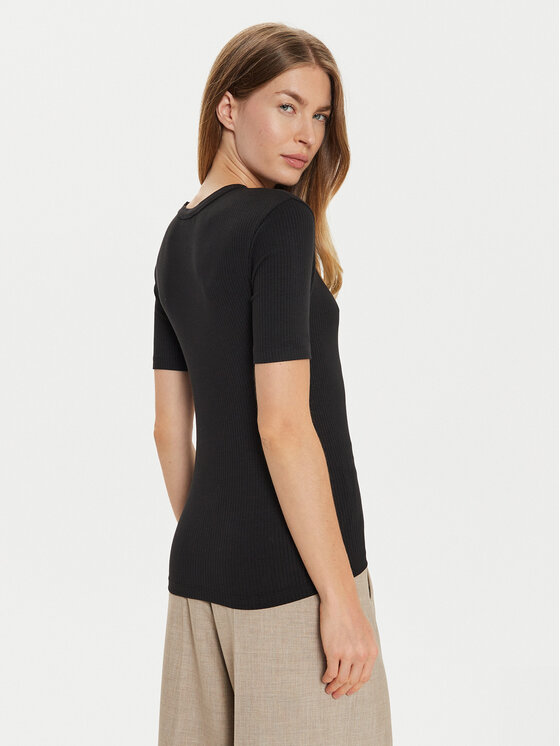 Tommy Hilfiger Tommy Hilfiger Тишърт WW0WW43918 Черен Slim Fit