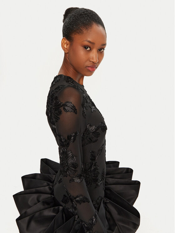 ROTATE ROTATE Coctailkleid 114036100 Schwarz Slim Fit