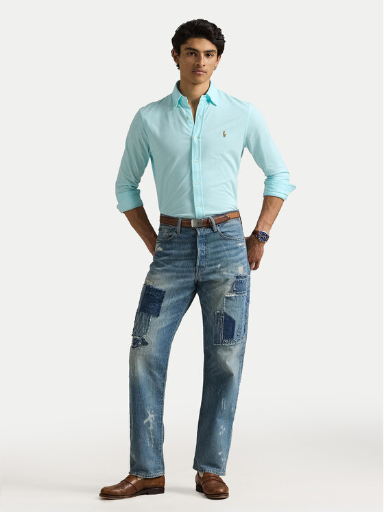 Polo Ralph Lauren Polo Ralph Lauren Košeľa 710932545009 Tyrkysová Slim Fit