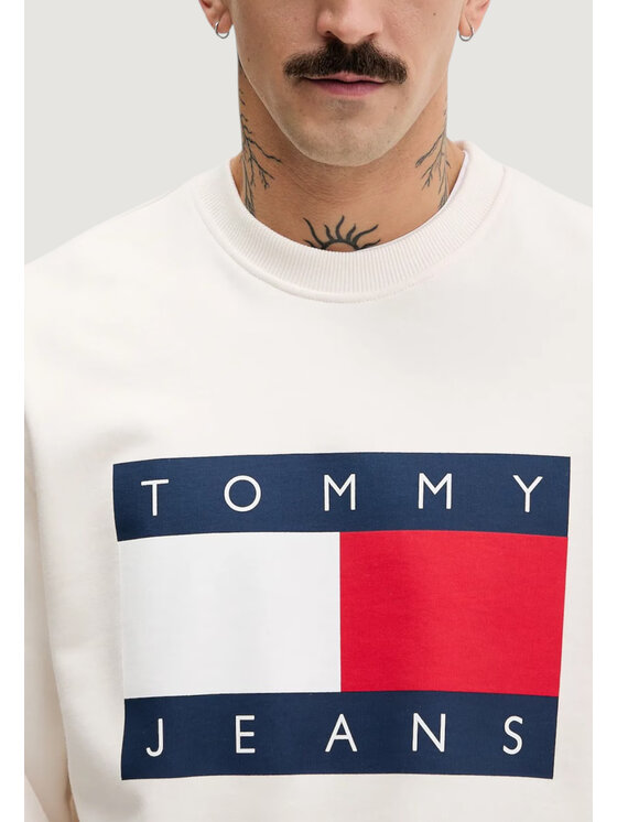 Tommy Jeans Tommy Jeans Μπλούζα DM0DM22643 Λευκό Casual Fit