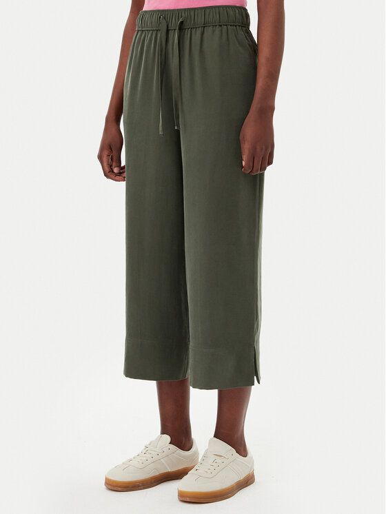 Tom Tailor Tom Tailor Culotte nadrág 1045438 Zöld Regular Fit