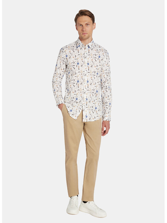 Pako Lorente Pako Lorente Koszula P25WF-1X-034 Biały Slim Fit