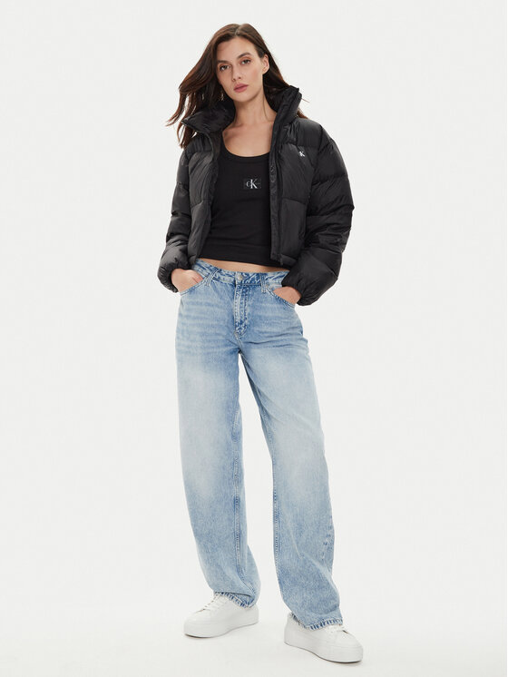 Calvin Klein Jeans Calvin Klein Jeans Μπουφάν πουπουλένιο J20J223577 Μαύρο Relaxed Fit