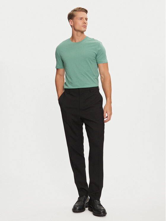 AMI PARIS AMI PARIS Hlače iz tkanine HTR013.WV0044 Črna Regular Fit