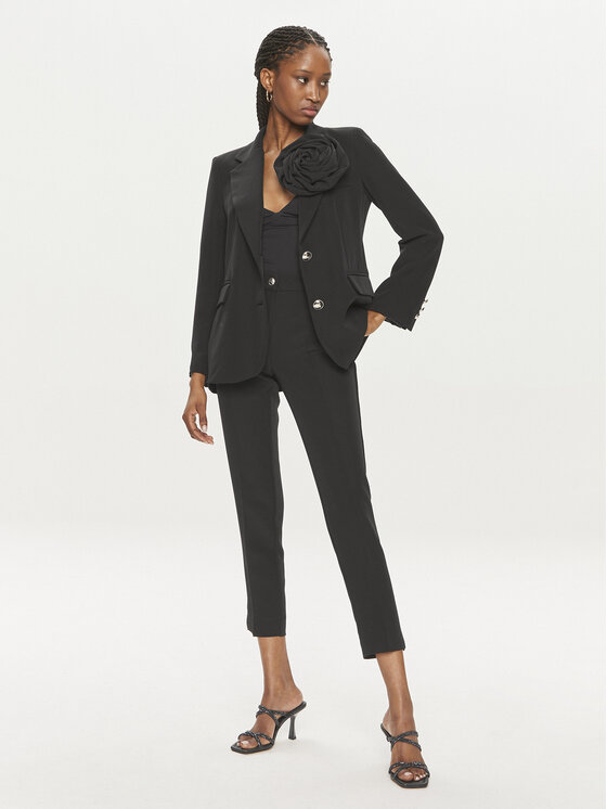 Maryley Maryley Riidest püksid 24EB52Z/M23/43NE Must Regular Fit