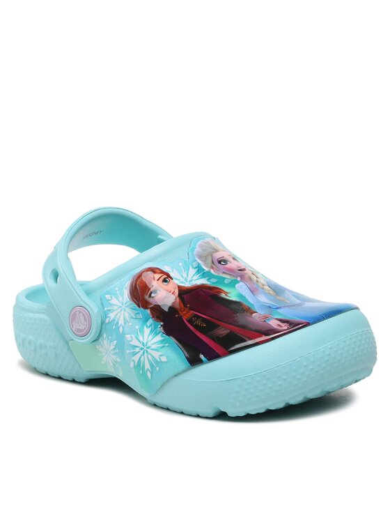 Crocs Crocs Klapki FROZEN Fldisneyfrozenllclog K 207465 Niebieski