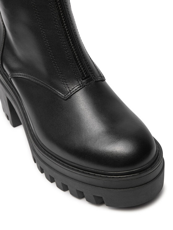 Calvin Klein Jeans Calvin Klein Jeans Škornji Chunky Heeled Zip YW0YW01541 Črna