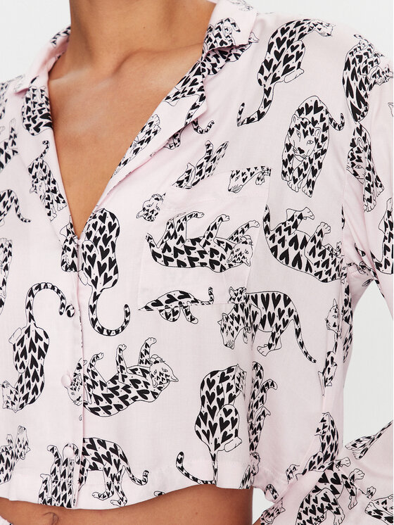 Hunkemöller Hunkemöller Pizsama felső 203159 Rózsaszín Comfortable Fit