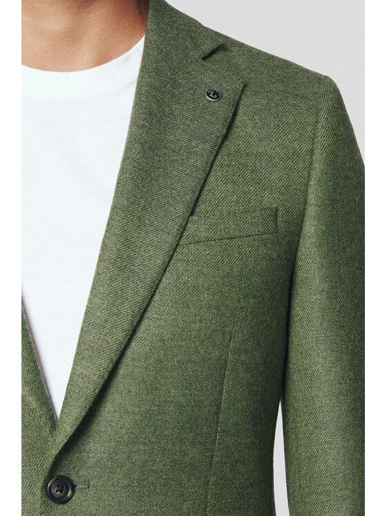 Lancerto Lancerto Marynarka Syracuse MA073224000012 Zielony Slim Fit