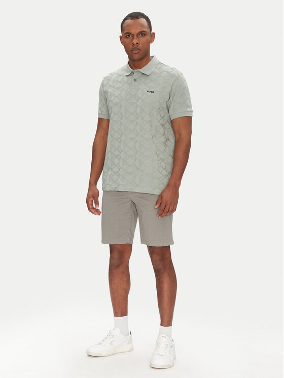 BOSS BOSS Polo marškinėliai Pirax 50538191 Žalia Relaxed Fit