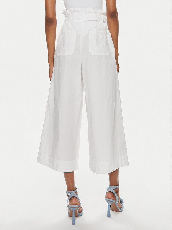 PINKO Pinko Παντελόνα Poseidone 103006 A1N3 Λευκό Relaxed Fit