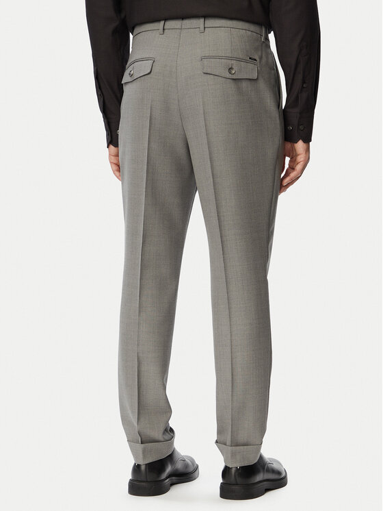 HUGO HUGO Spodnie garniturowe H-Perin-263 50567532 Szary Tapered Fit