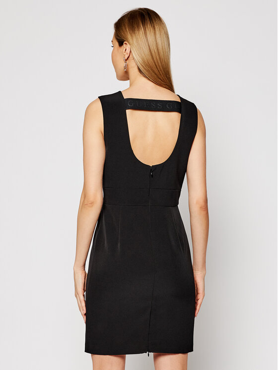 Guess Guess Φόρεμα κοκτέιλ W1GK0S WB4H2 Μαύρο Slim Fit
