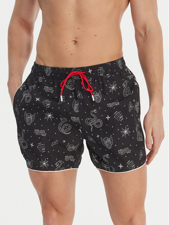 HUGO HUGO Плувни шорти Rik 50533795 Сив Regular Fit