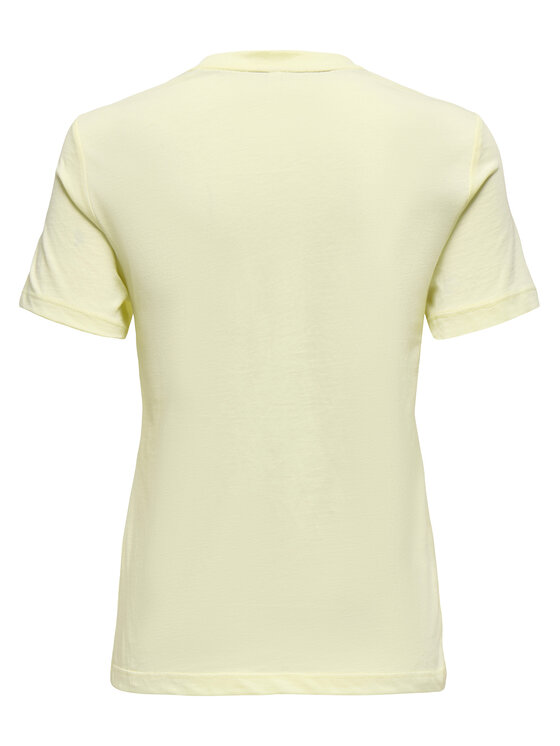 ONLY ONLY Póló Fun Life 15349901 Sárga Regular Fit