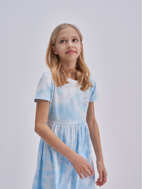 BIG STAR BIG STAR Sukienka letnia fionalka_400 Niebieski Basic Fit