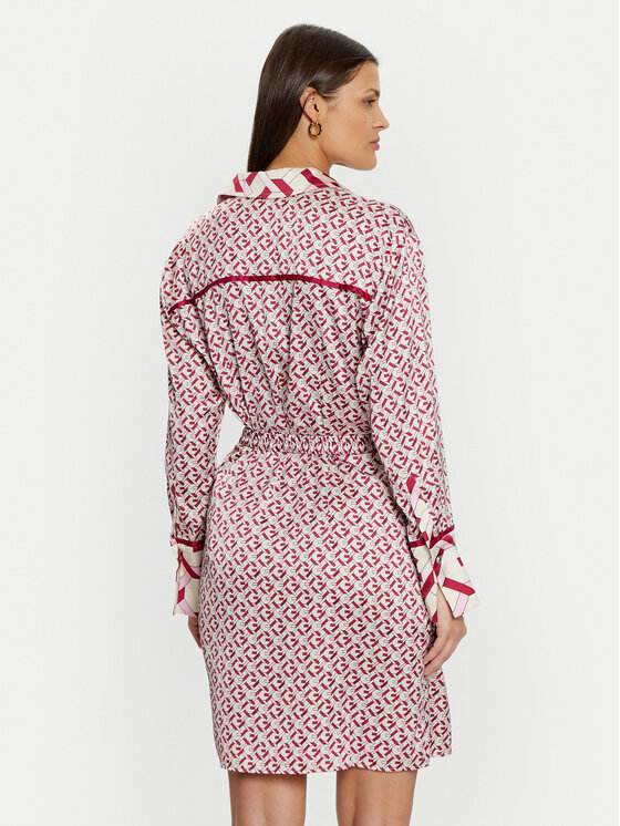 Guess Guess Rochie tip cămașă W5RK40 WF1T2 Roz Regular Fit