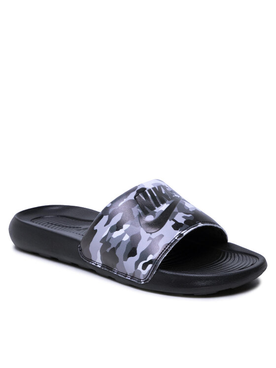 Nike Pantoletten Victori One Slide Print CN9678 001 Schwarz • Modivo.de