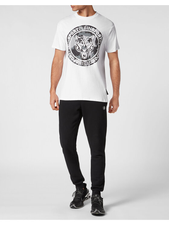 Plein Sport Plein Sport T-Shirt 13039 Biały Regular Fit