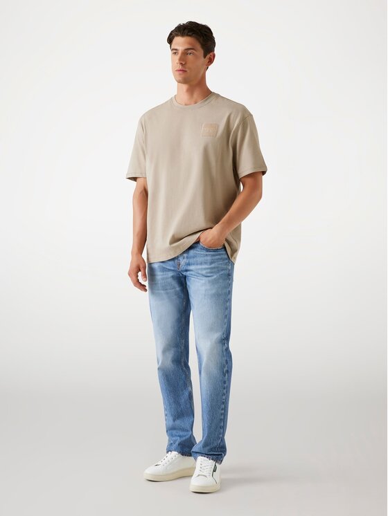 Guess Guess T-shirt 175667 Beige Classic Fit