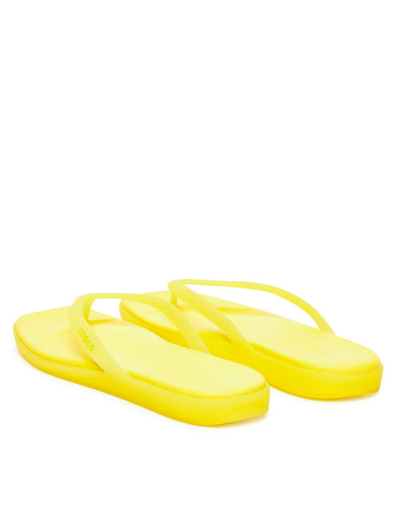Crocs Crocs Šlepetės per pirštą Miami Frosted Flip 211474 Žalia
