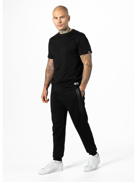 PITBULL PITBULL Spodnie dresowe Spodnie Czarny Regular Fit