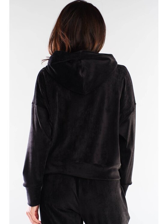 Awama Awama Bluza A412 Czarny Basic Fit