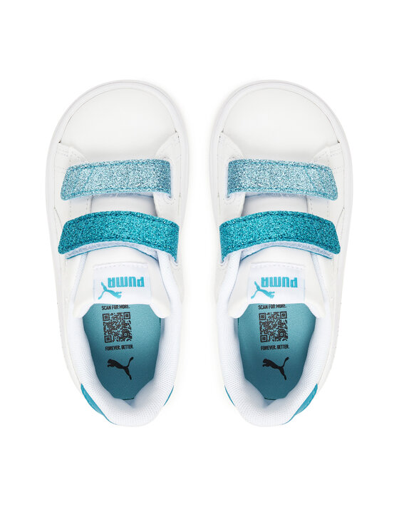 Puma Puma Сникърси Smash 3.0 L Glitter Velcro V Inf 395610 08 Бял