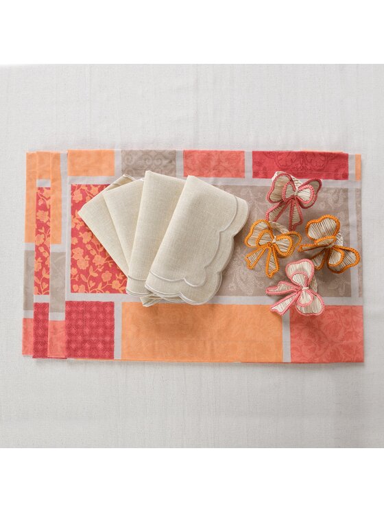 Roseberry Home Roseberry Home Podkładka na stół akrylowa Orange Symphony Pomarańczowy