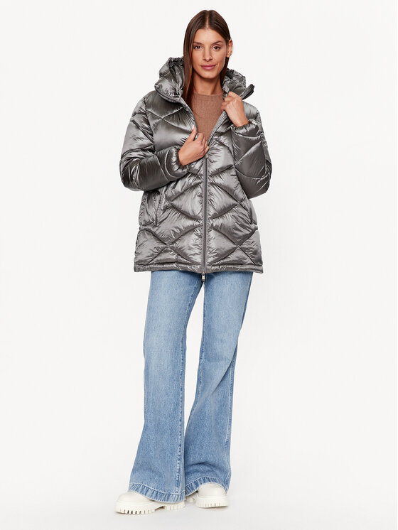 Save The Duck Save The Duck Зимно яке Kimia D31399W GLAM17 Сив Regular Fit