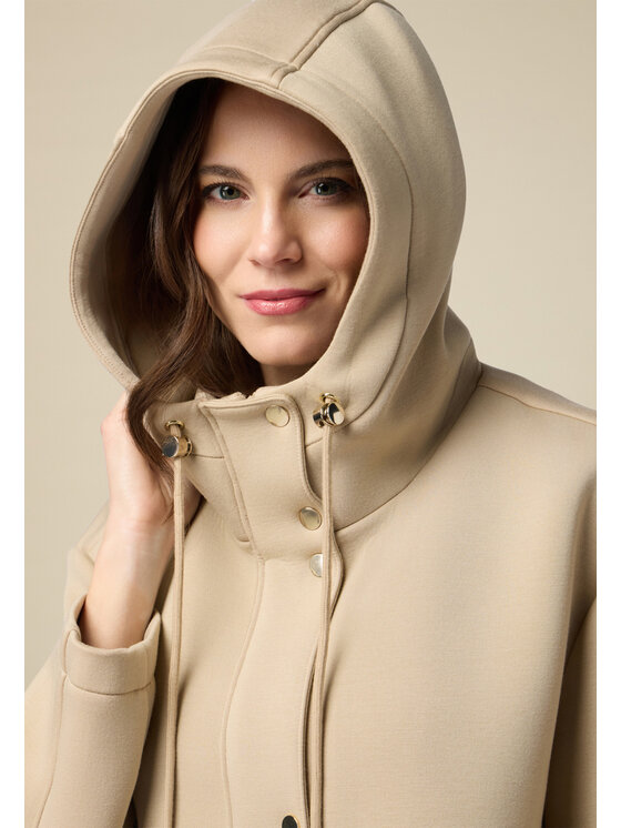 Oltre Oltre Cappotto 8139J000206N002 Écru Baggy Fit