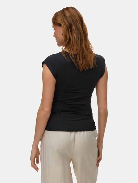 Vero Moda Vero Moda T-krekls Avasarah 10342876 Melns Slim Fit