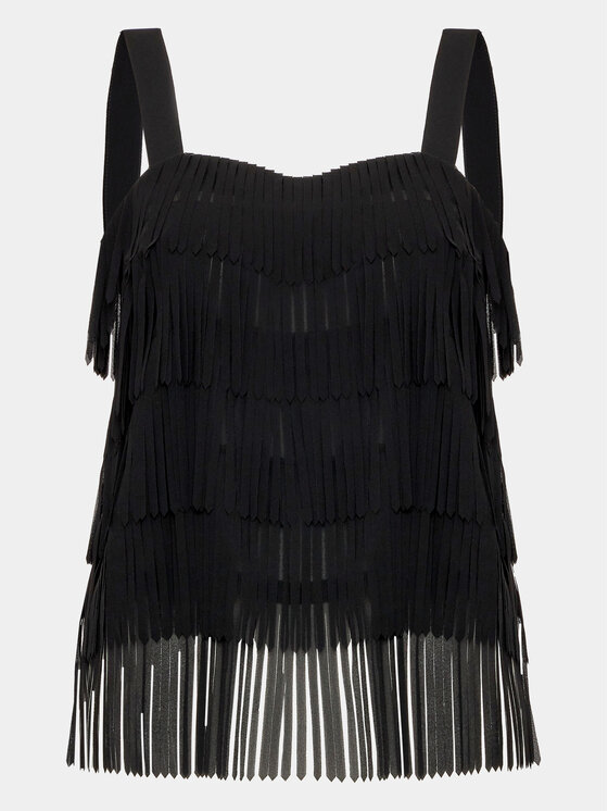 Sisley Sisley Bluse 5AM2LH00S Schwarz Regular Fit