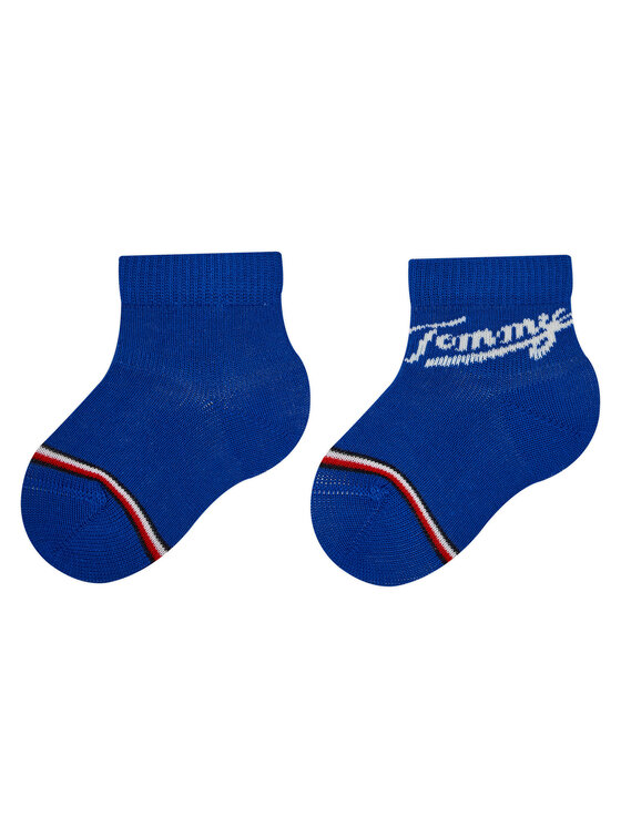Tommy Hilfiger Tommy Hilfiger 3 pár hosszú szárú gyerek zokni 701224997 Sötétkék