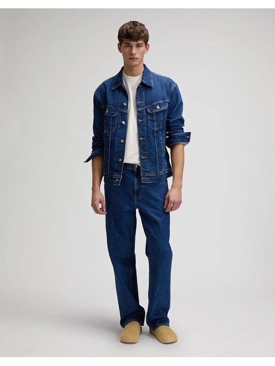 Lee Lee T-Shirt MEDIUM WOBBLY Biały Regular Fit